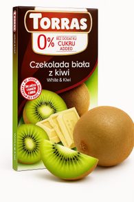 LowCarb bíla čokoláda s kiwi