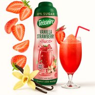 KETO Lahodný sirup - Vanilka a jahoda