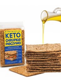 Keto křupavý nekvašený chléb