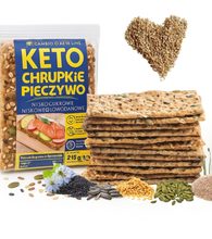 Keto křupavý nekvašený chléb se semínky