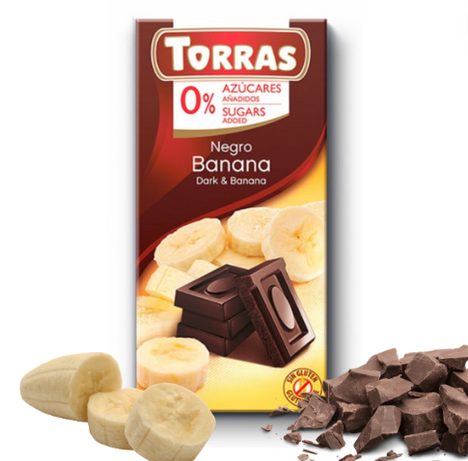 LowCarb hořká čokoláda s banánem