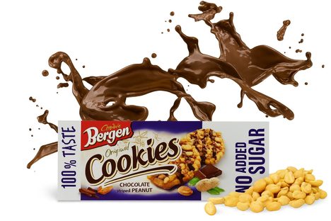 LowCarb sušenky bez přidaného cukru s arašídy a čokoládou