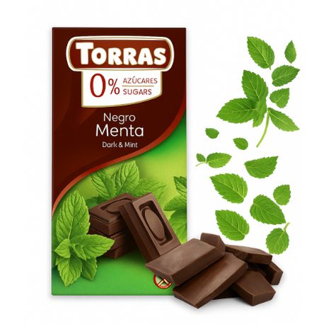 LowCarb hořká čokoláda s mátou