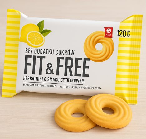 LowCarb sušenky bez cukru - citron