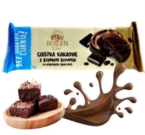 LowCarb Brownie kakaové sušenky bez cukru s čokoládovou polevou