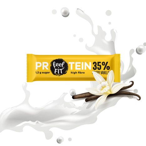LowCarb proteinová tyčinka s vanilkou a jogurtem FeelFIT