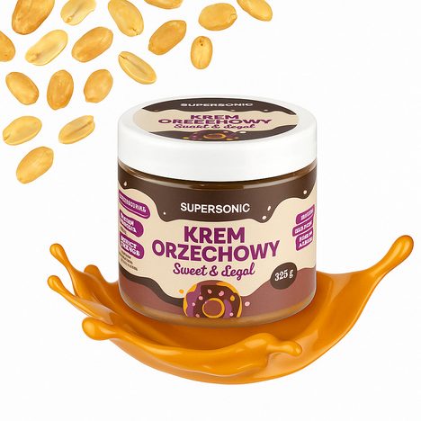 Keto veganský krém s karamelem a arašídy