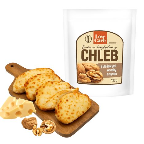 LowCarb Směs na chleba - Vlašské ořechy a eidam
