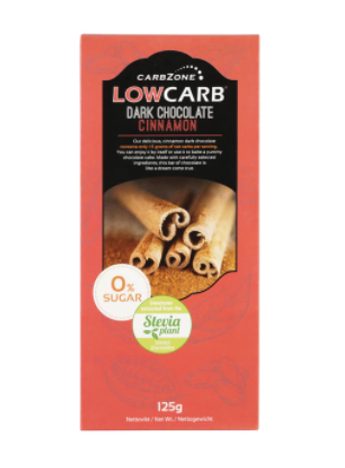 LowCarb hořká čokoláda s příchutí skořice