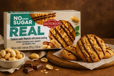 LowCarb cookies s arašídy a čokoládovou polevou