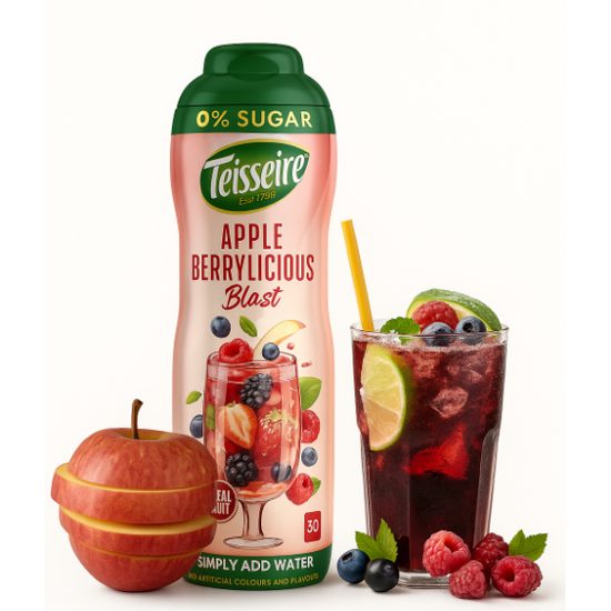 KETO Lahodný sirup - Jablko, černý rybíz a malina