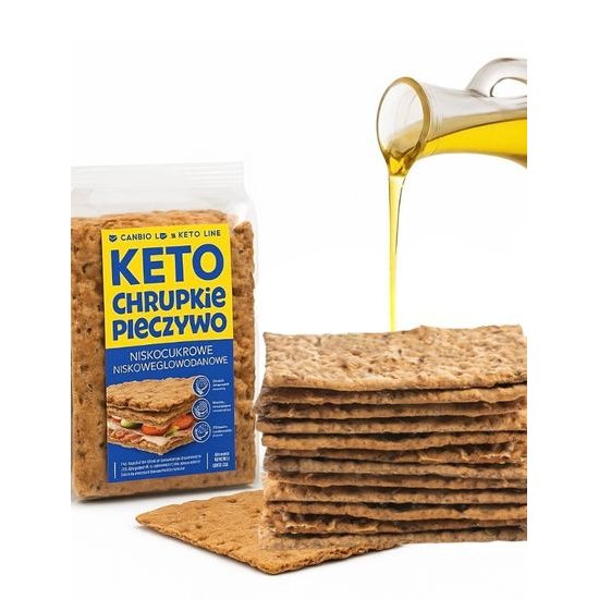 Keto křupavý nekvašený chléb