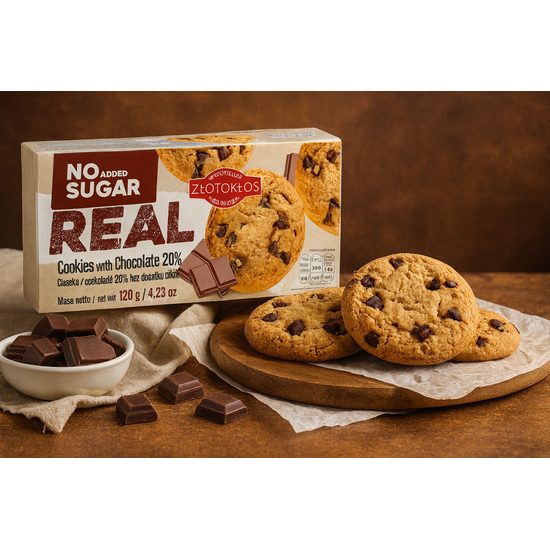 LowCarb cookies s kousky čokolády