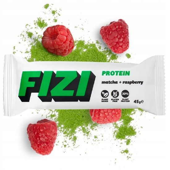 KETO proteinová tyčinka s malinou a matchou