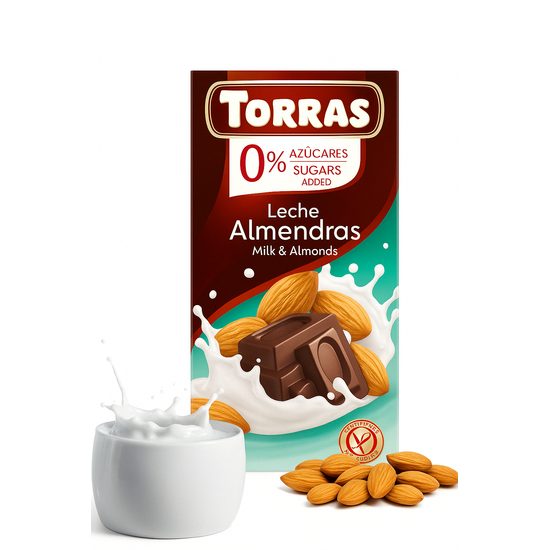 LowCarb mléčná čokoláda s mandlemi