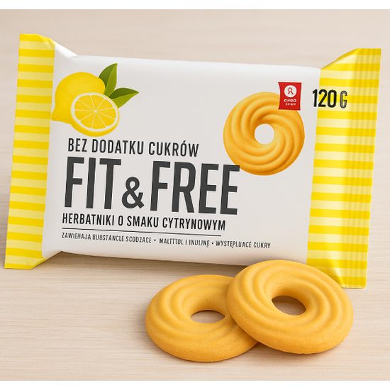 LowCarb sušenky bez cukru - citron