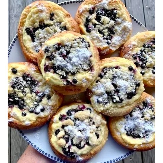 LowCarb tvarohové koláče s drobenkou