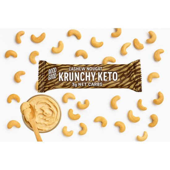 Keto tyčinka s Nugátem a Kešu Oříšky