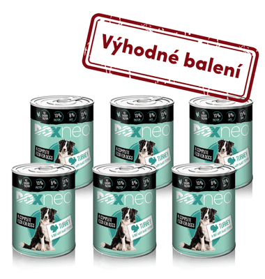 Doxneo Turkey konzerva pro psy s krůtou 6x400g