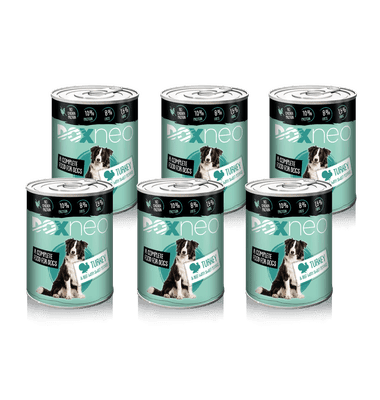 Doxneo Turkey Can food for dogs 6x400g