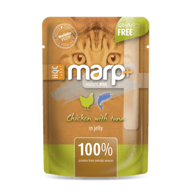 Marp Holistic Plus kapsička pro kočky - Kuře s tuňákem v želé 24x55g