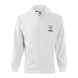 Marp Men's Hooded Sweatshirt Minimal - White