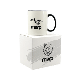 Marp Keramiktasse mit schwarzem Henkel 325 ml