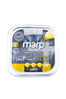 Marp Natural Plus alu tray for dogs lamb and beef