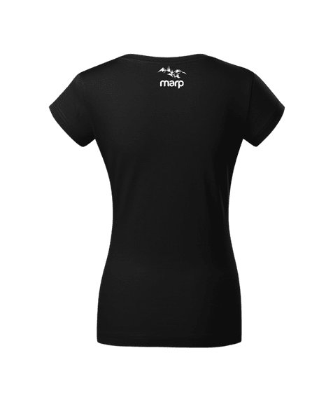 Marp Damen T-Shirt Minimal - schwarz