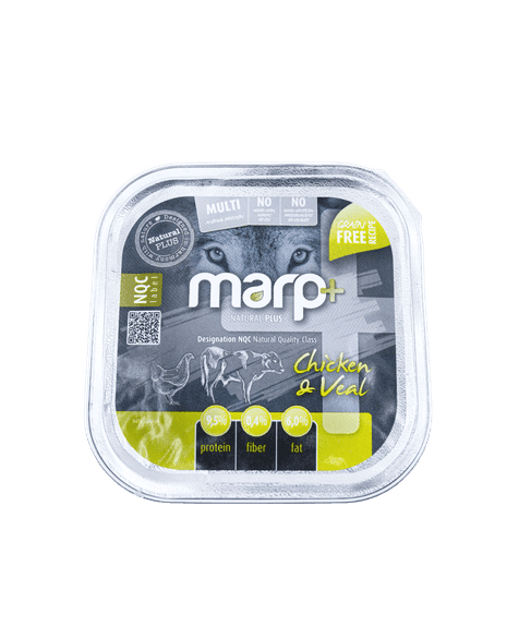 Marp Natural Plus Tray for Dogs – Chicken and Veal