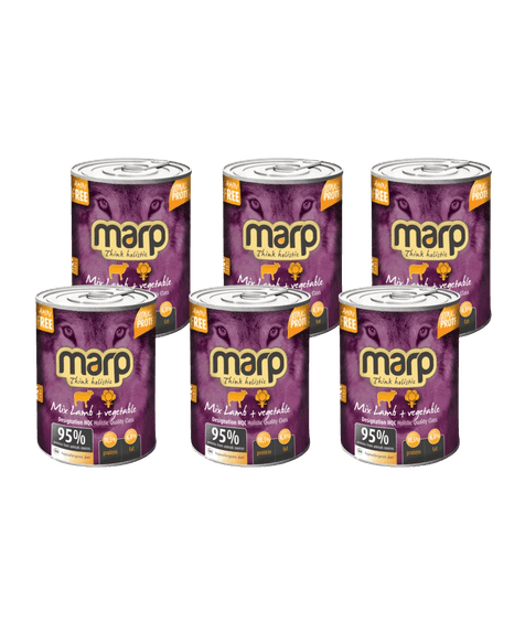 Marp Mix Canned Dog Food – Lamb with Vegetable 6x400g