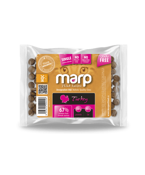 Marp Holistic Turkey CAT - krůtí bez obilovin pro kočky vzorek