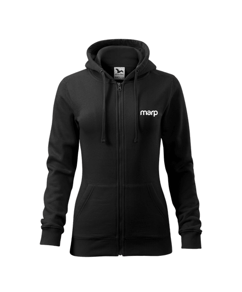 Marp Damen Hoodie mit Kapuze Signature - schwarz