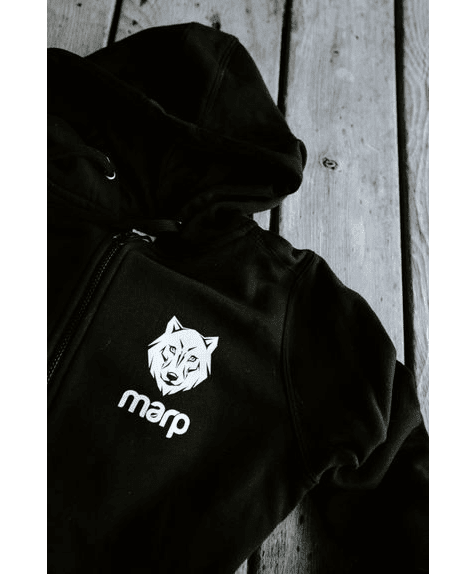 Marp Women's Hoodie Minimal - Black