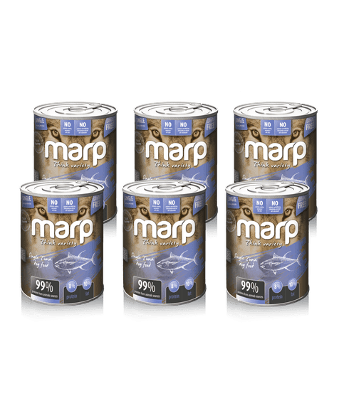 Marp Variety Single Tuna Canned Dog Food 6x400g