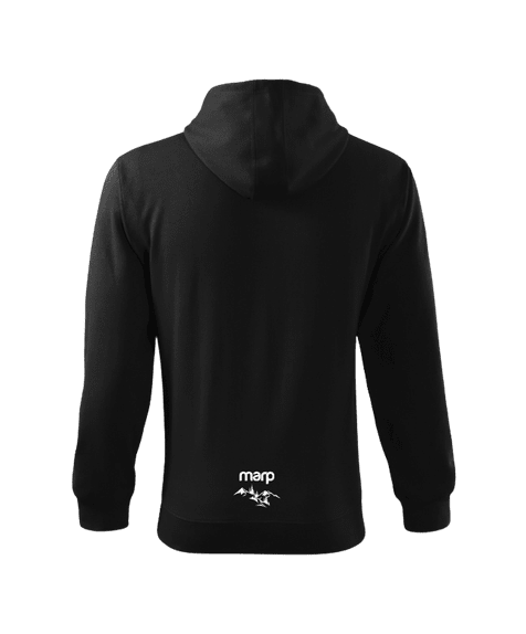 Marp Herren-Kapuzenpullover Minimal - schwarz