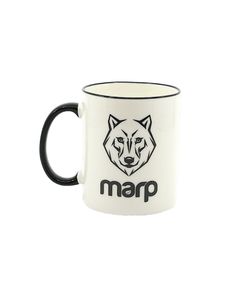 Marp Keramiktasse mit schwarzem Henkel 325 ml