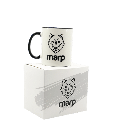 Marp Keramiktasse mit schwarzem Henkel 325 ml