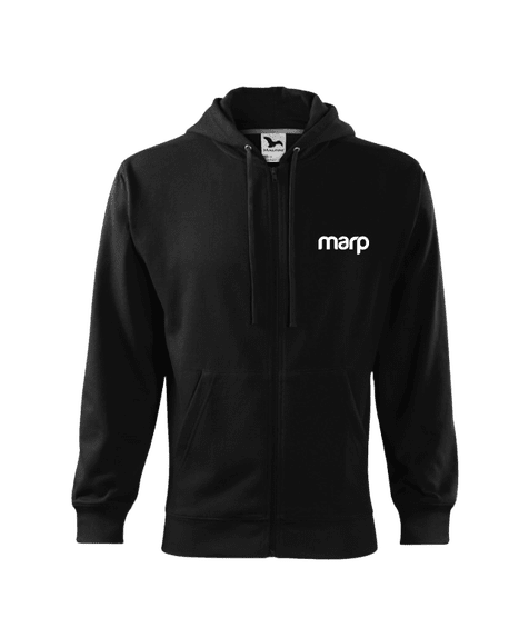 Marp Herren Kapuzenpullover Signature - schwarz
