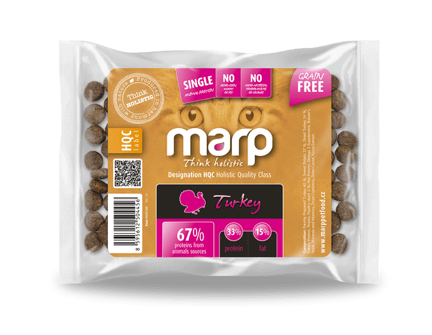 Marp Holistic Turkey CAT - krůtí bez obilovin pro kočky vzorek