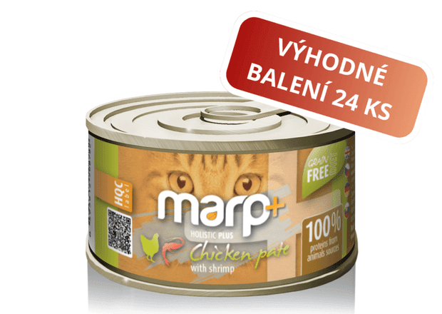 Marp Holistic Plus - Hühnerpastete mit Garnelen 24x70g