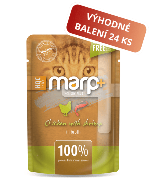 Marp Holistic Plus - Chicken with shrimp in broth 24x55g