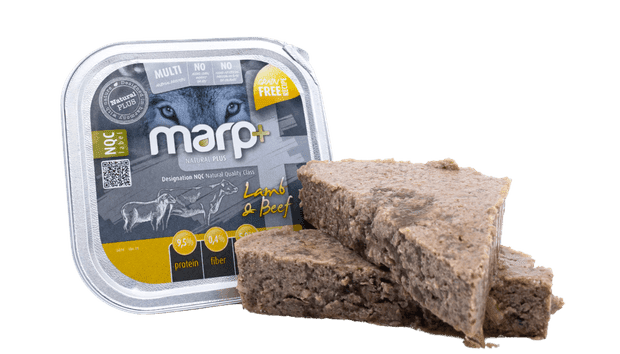 Marp Natural Plus alu tray for dogs lamb and beef