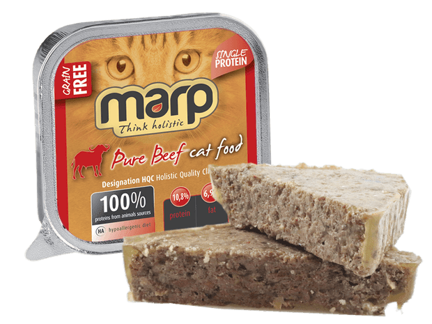 Marp Beef vanička pro kočky s hovězím 16x100g (15 + 1 ZDARMA)
