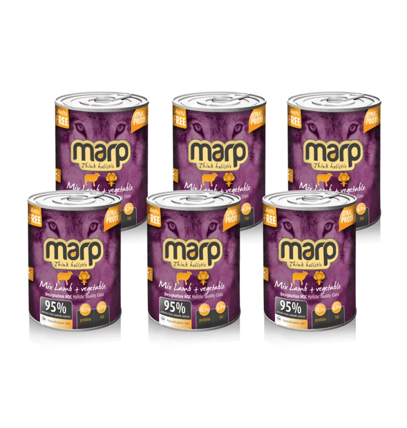 Marp Mix konzerva pro psy jehně+zelenina 6x400g