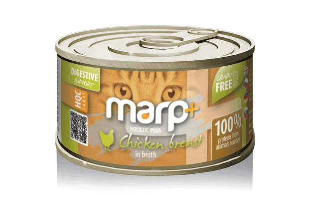 Marp Holistic Plus konzerva pro kočky – Kuřecí prsa ve vývaru