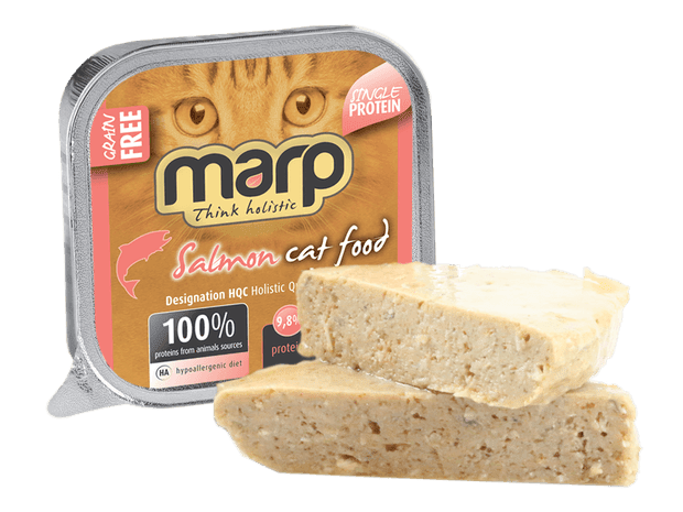 Marp Salmon vanička pro kočky s lososem 15x100g (14 + 1 ZDARMA)