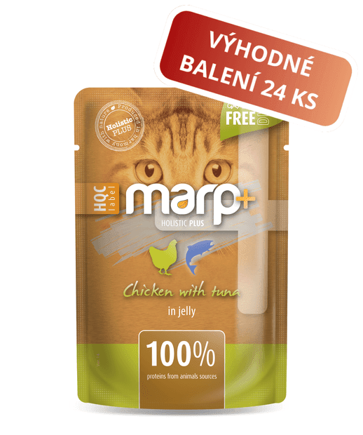 Marp Holistic Plus - Huhn mit Thunfisch in Gelee 24x55g