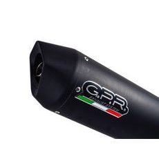 DVOJITÁ KONCOVKA VÝFUKU SLIP - ON GPR FURORE A.37.FUNE MATTE BLACK PRE APRILIA SHIVER 750 2007-2016