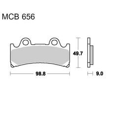 Brzdové obloženie LUCAS MCB 656 SV